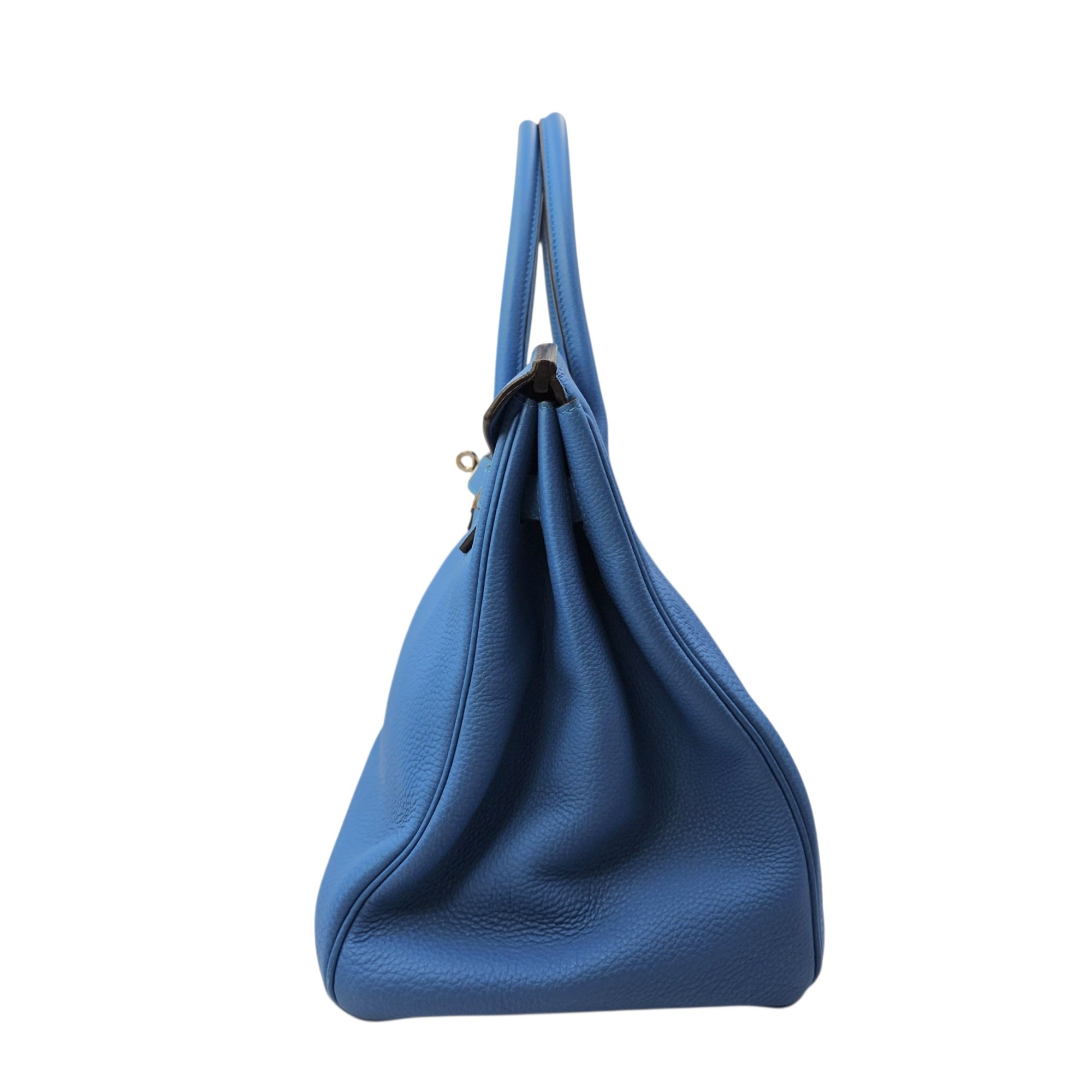 Verso Birkin  35 Bleu Zanzibar/Malachite in Togo Palladium hardware