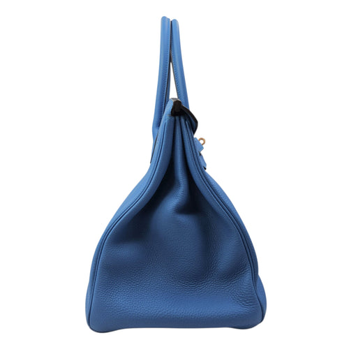 Verso Birkin  35 Bleu Zanzibar/Malachite in Togo Palladium hardware