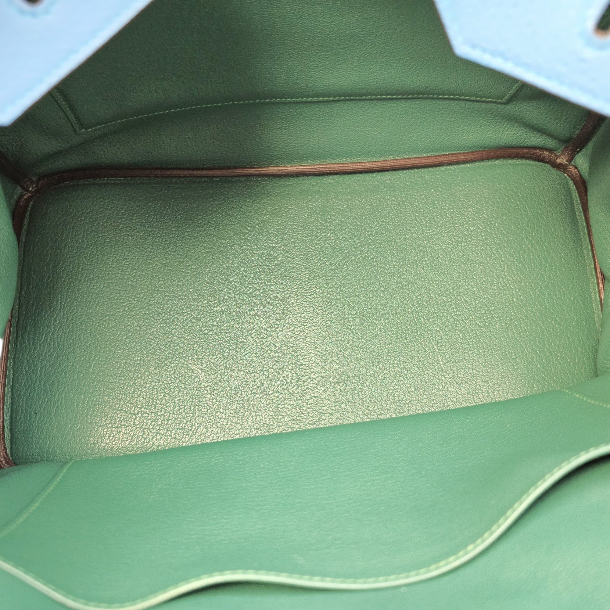 Verso Birkin  35 Bleu Zanzibar/Malachite in Togo Palladium hardware