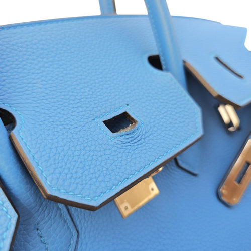 Verso Birkin  35 Bleu Zanzibar/Malachite in Togo Palladium hardware
