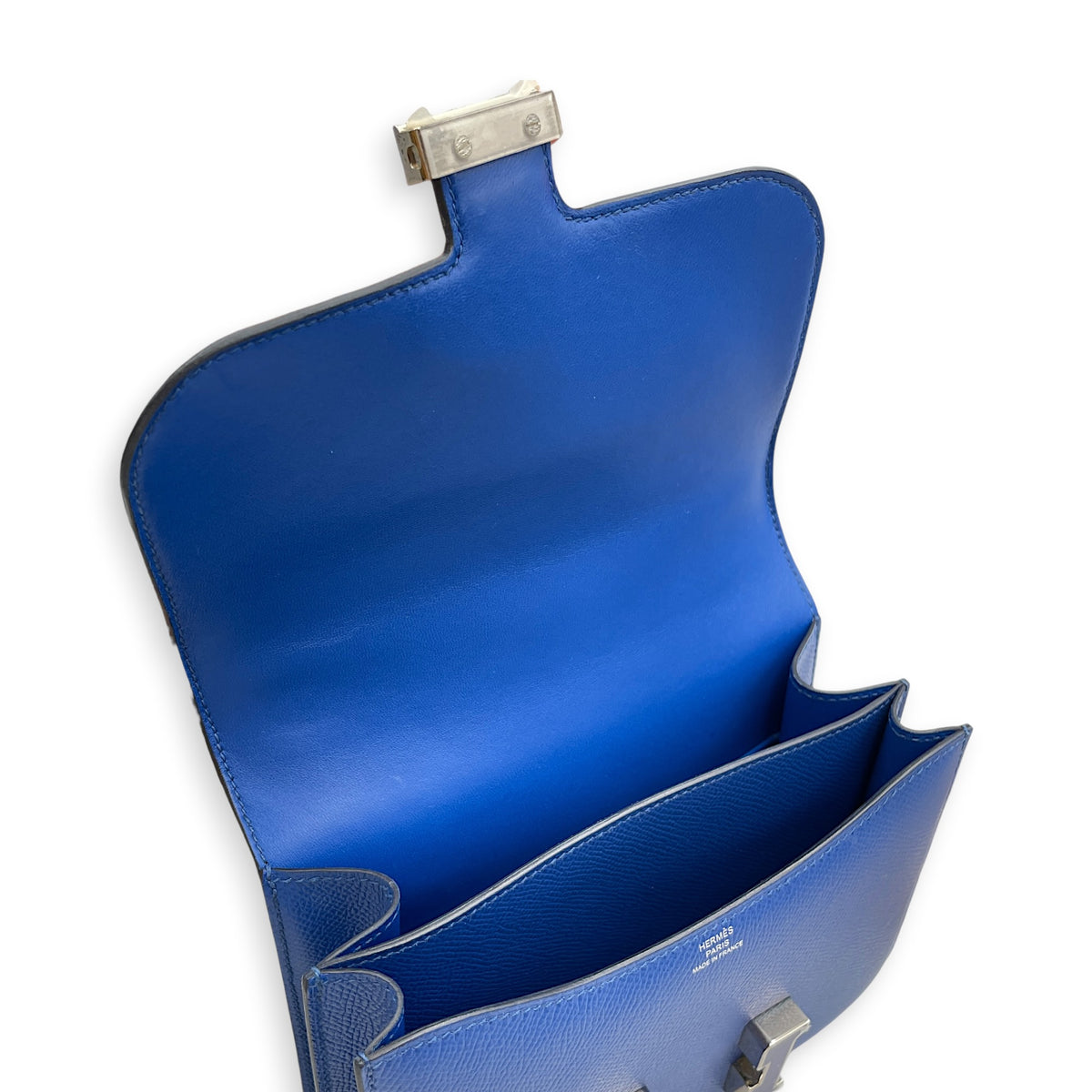 Constance 18 Blue France/Blue Saphir in Epsom Palladium hardware
