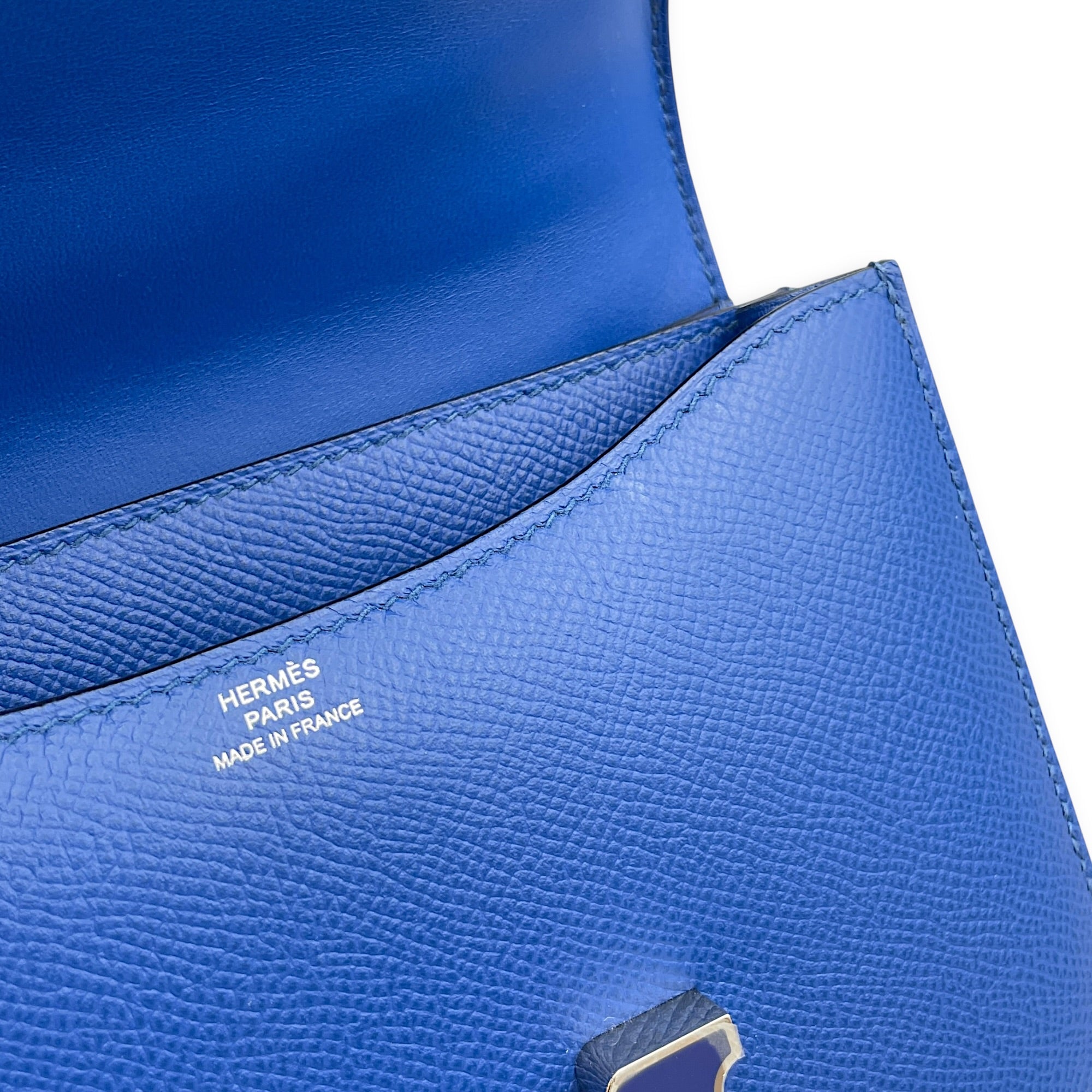 Constance 18 Blue France/Blue Saphir in Epsom Palladium hardware