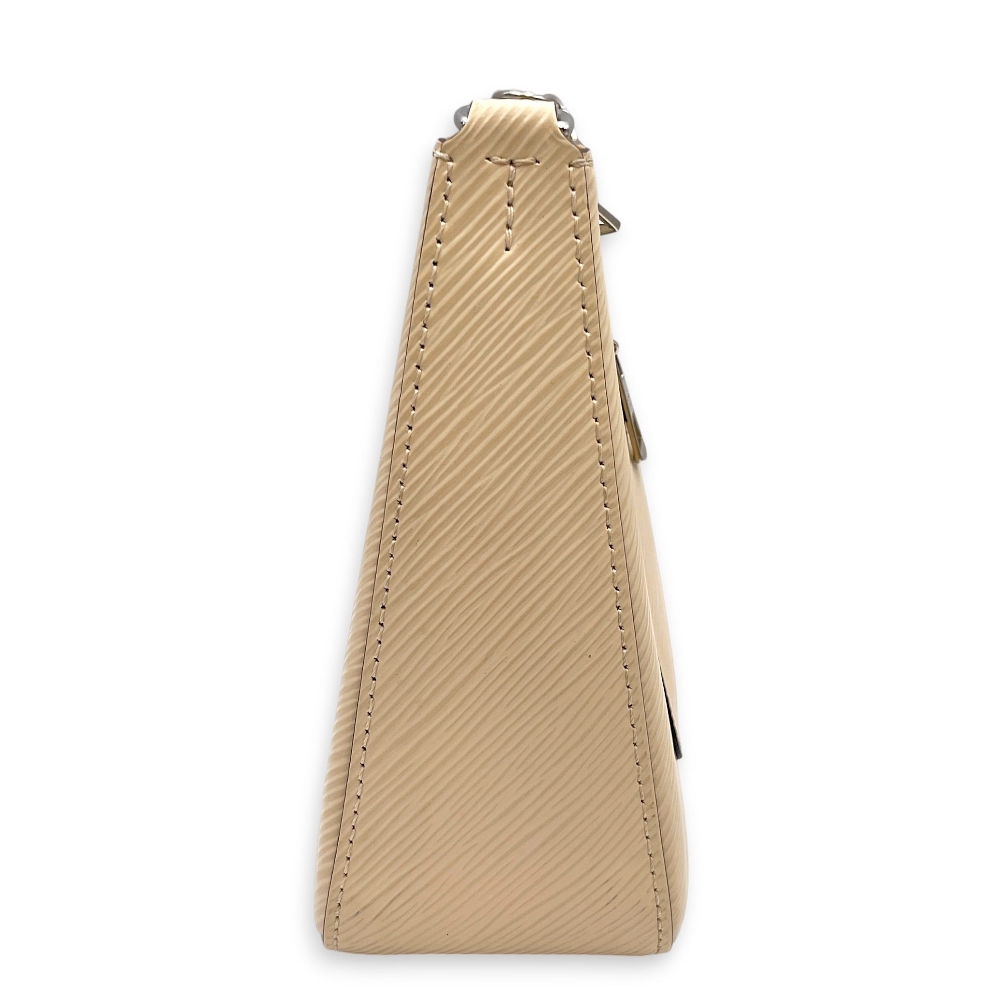 Marelle  25 Off white  Crossbody Bag in Epi Leather Silver hardware