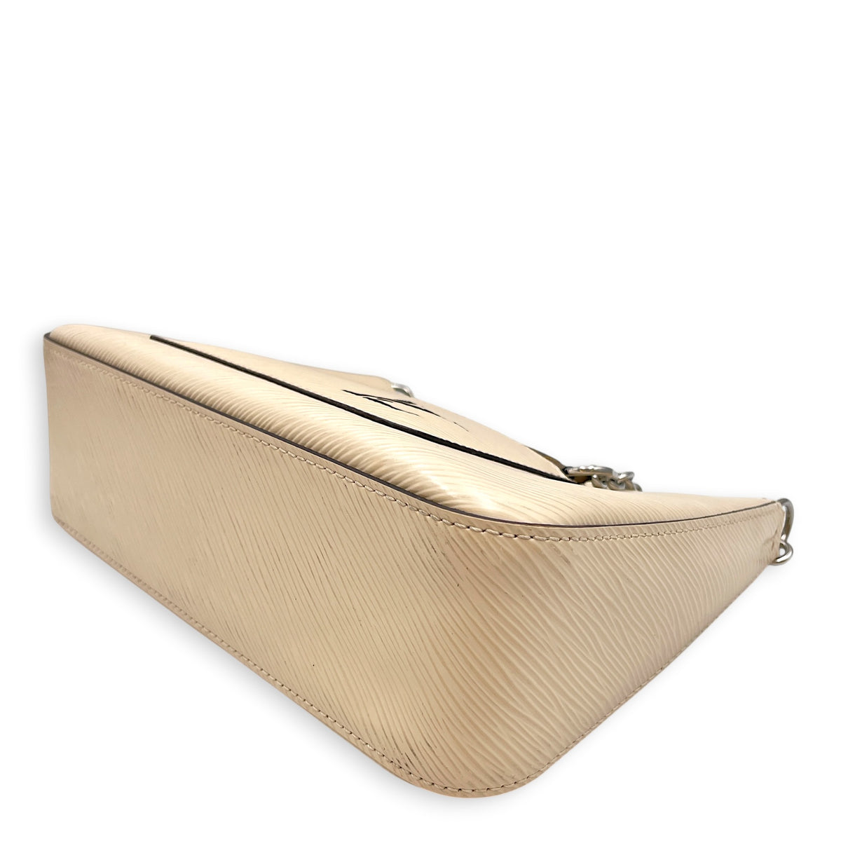Marelle  25 Off white  Crossbody Bag in Epi Leather Silver hardware