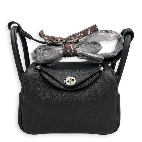 Lindy II Mini Noir in Clemence Palladium hardware