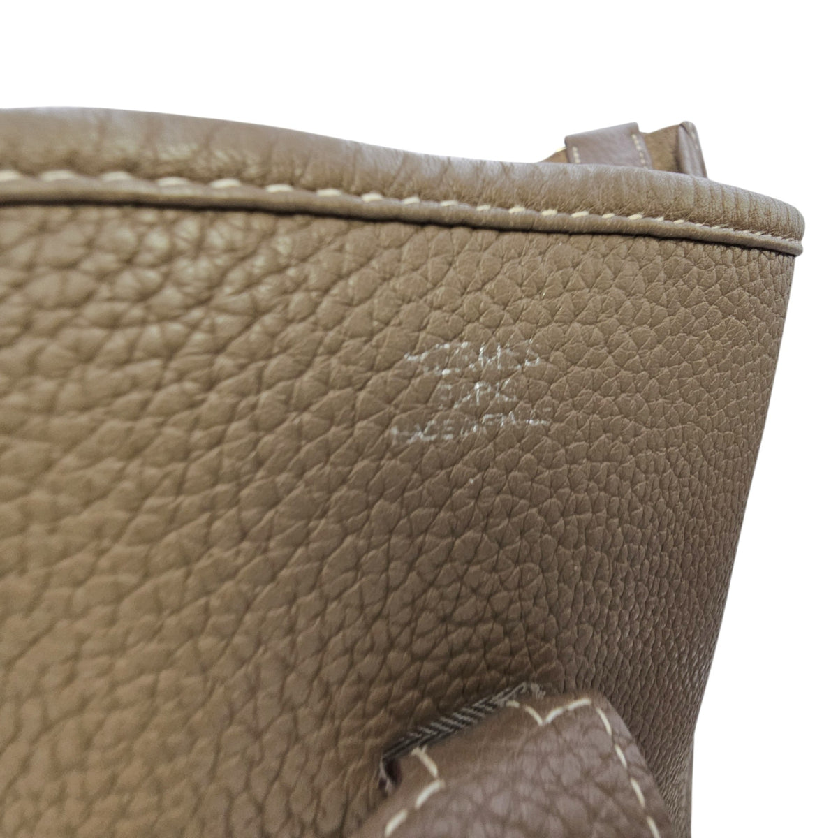 Evelyne 33 Etoupe in Clemence Palladium hardware