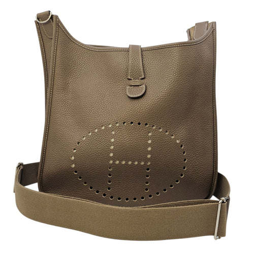 Evelyne 33 Etoupe in Clemence Palladium hardware