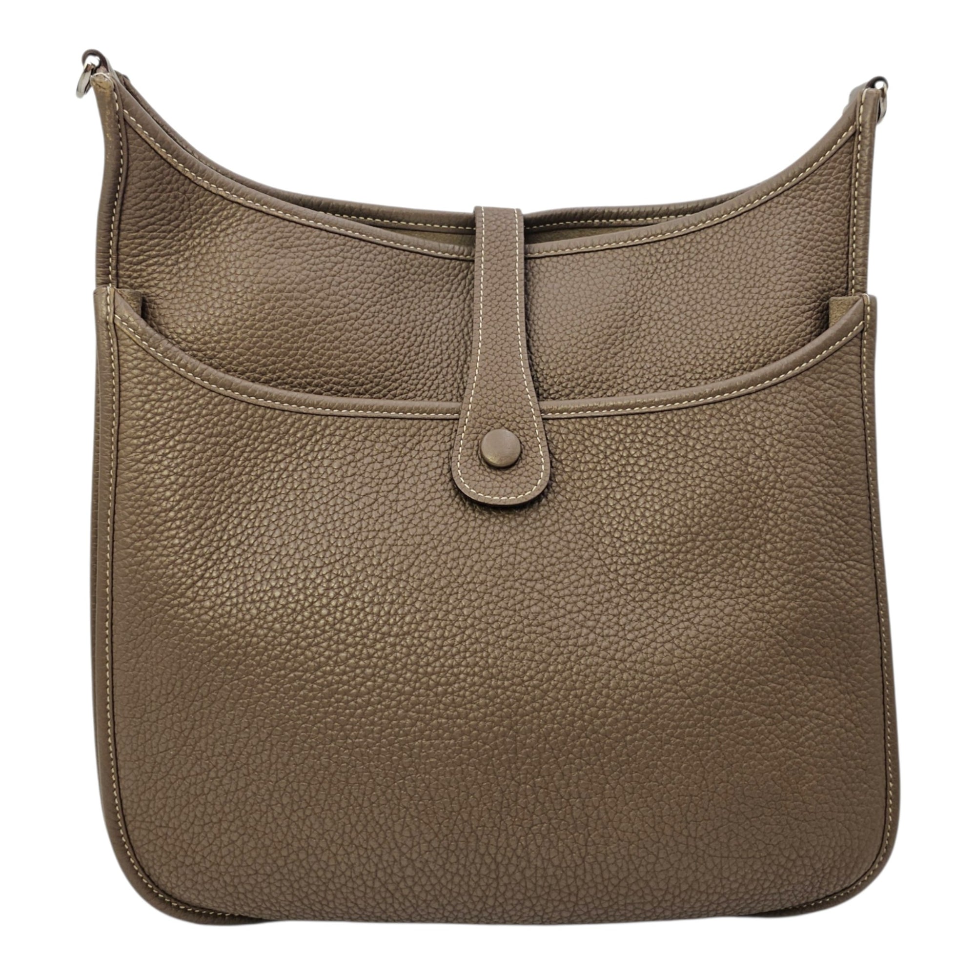 Evelyne 33 Etoupe in Clemence Palladium hardware