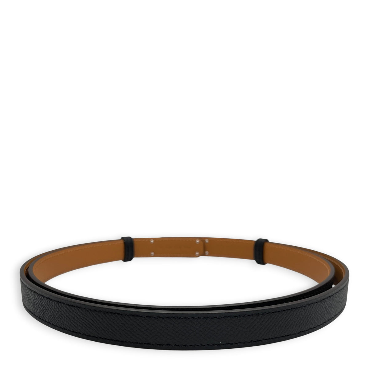 Kelly 18 Noir Belt in Epsom Palladium hardware