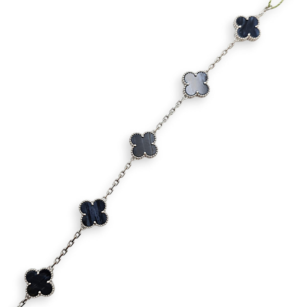 Vintage Alhambra Bracelet, 5 Motifs Bracelet in Blue