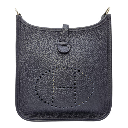 Evelyne Mini Bleu Nuit in Clemence Palladium hardware