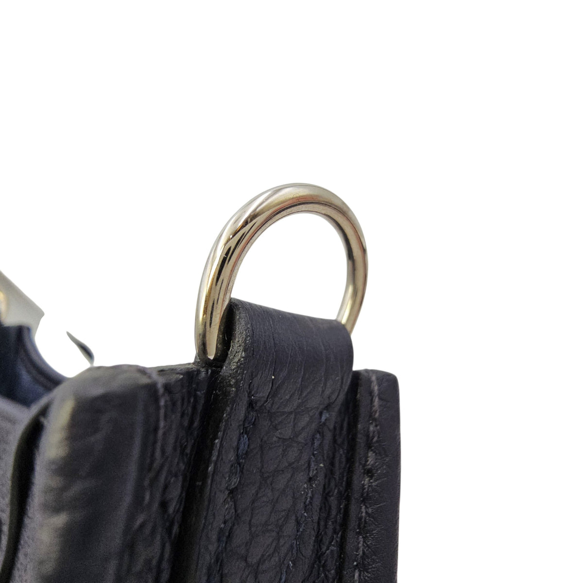 Evelyne Mini Bleu Nuit in Clemence Palladium hardware