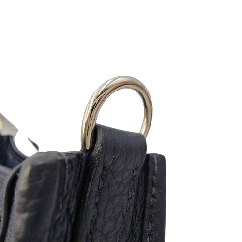 Evelyne Mini Bleu Nuit in Clemence Palladium hardware