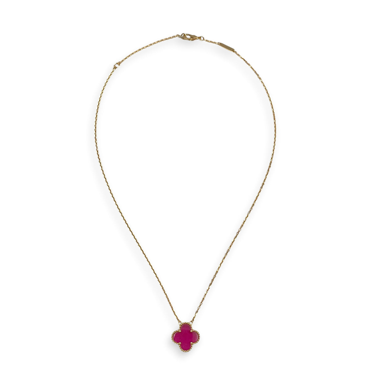 Vintage Alhambra Pendant Necklace  in Pink