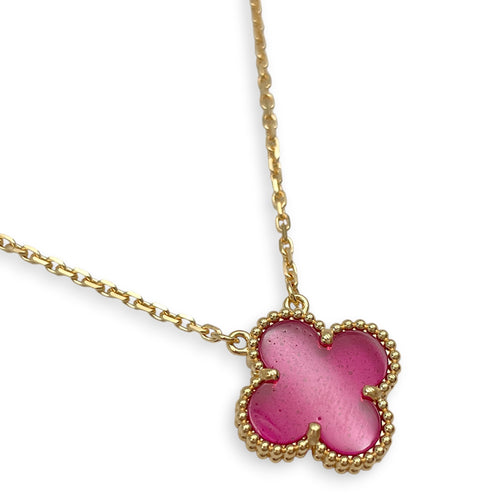 Vintage Alhambra Pendant Necklace  in Pink