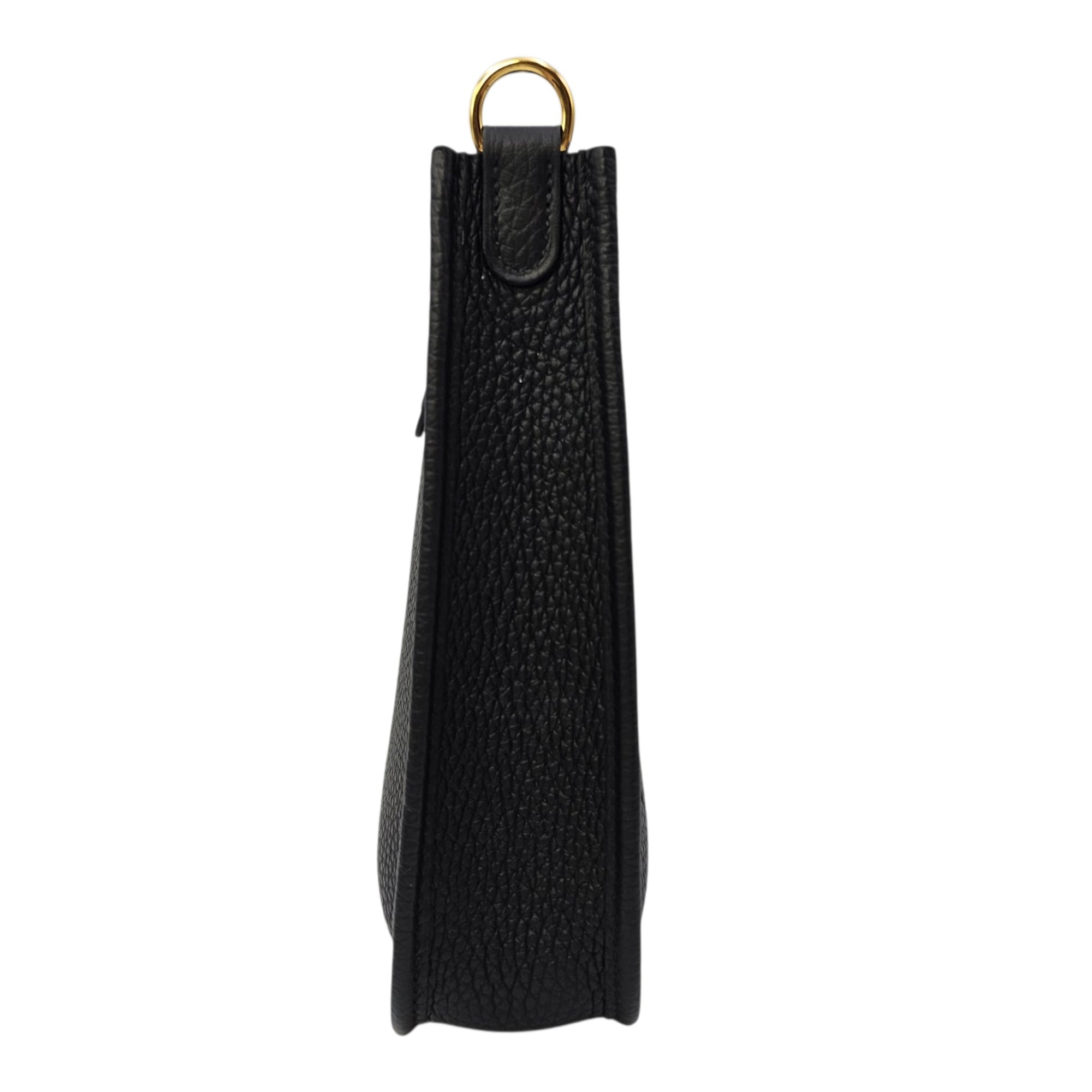 Evelyne Mini Noir in Clemence Gold hardware