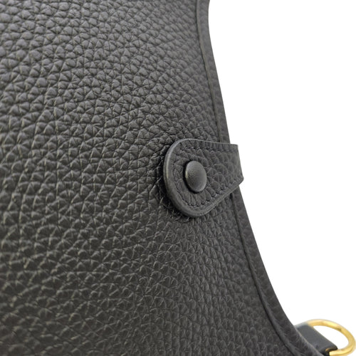 Evelyne Mini Noir in Clemence Gold hardware