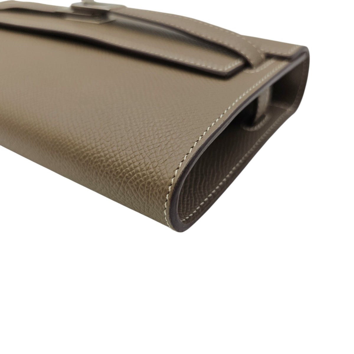 Kelly To Go  Étoupe Wallet in Epsom Palladium hardware