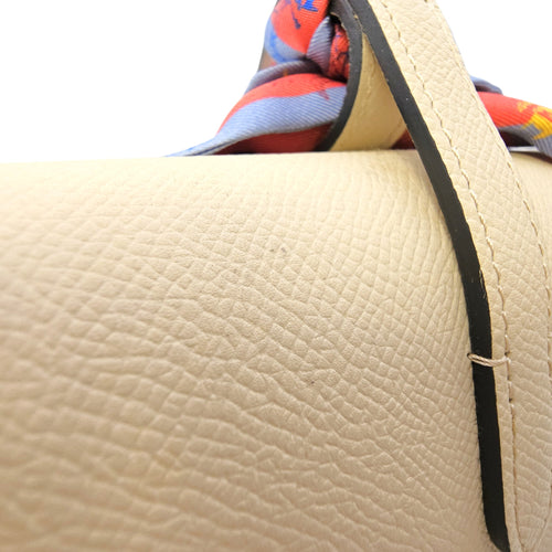 Madeleine Clutch PM Beige Clutch in Calfskin Silver hardware