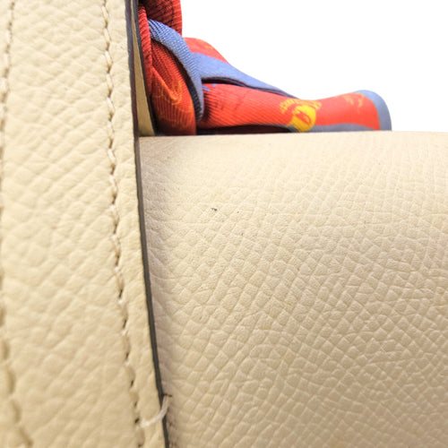 Madeleine Clutch PM Beige Clutch in Calfskin Silver hardware