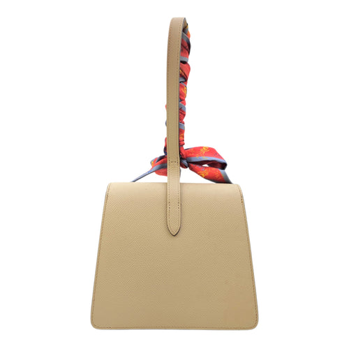 Madeleine Clutch PM Beige Clutch in Calfskin Silver hardware