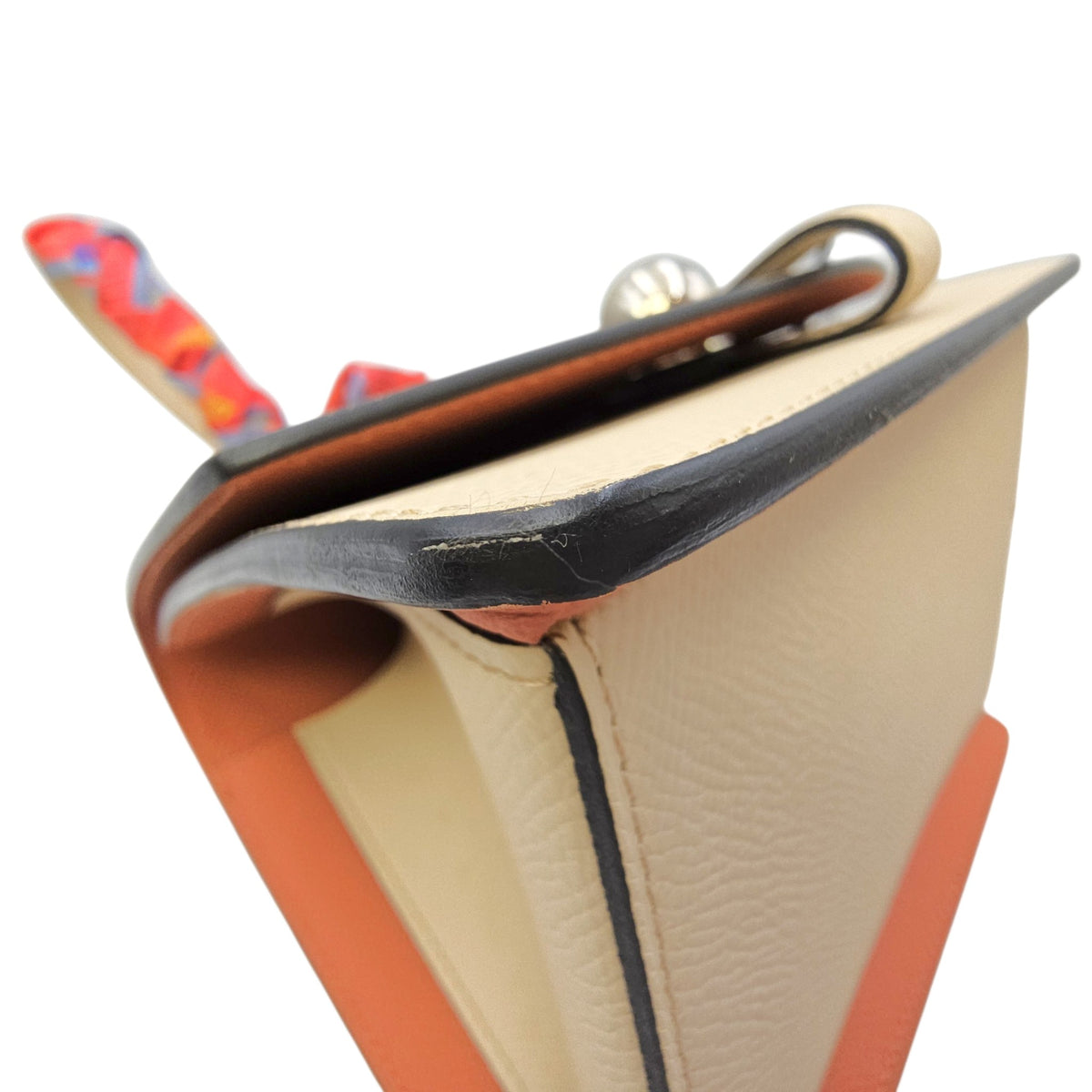 Madeleine Clutch PM Beige Clutch in Calfskin Silver hardware
