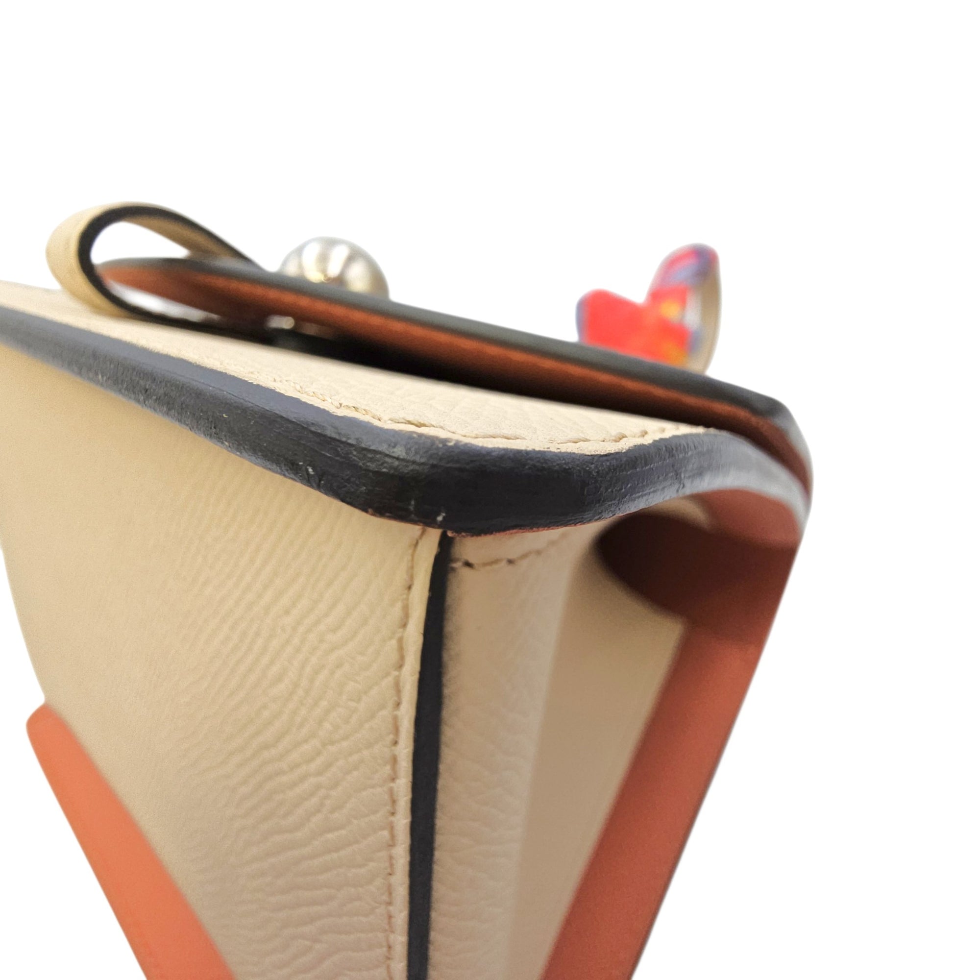 Madeleine Clutch PM Beige Clutch in Calfskin Silver hardware