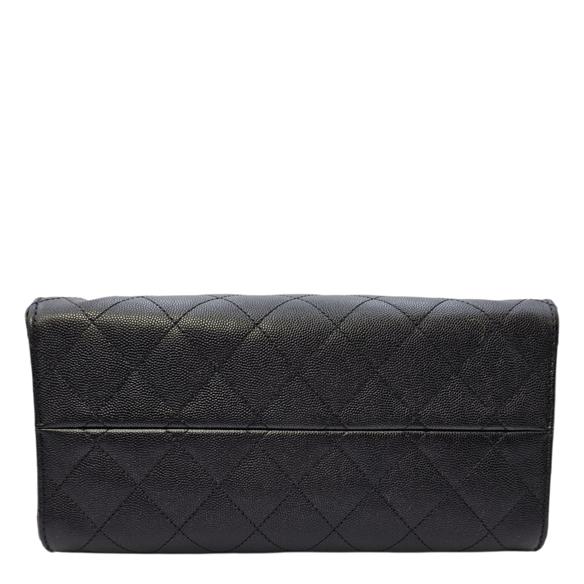 C25 Small Black Shoulder Bag in Caviar Leather Gold hardware