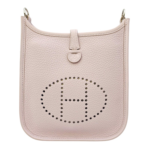 Evelyne Mini Mauve Pale in Clemence Palladium hardware