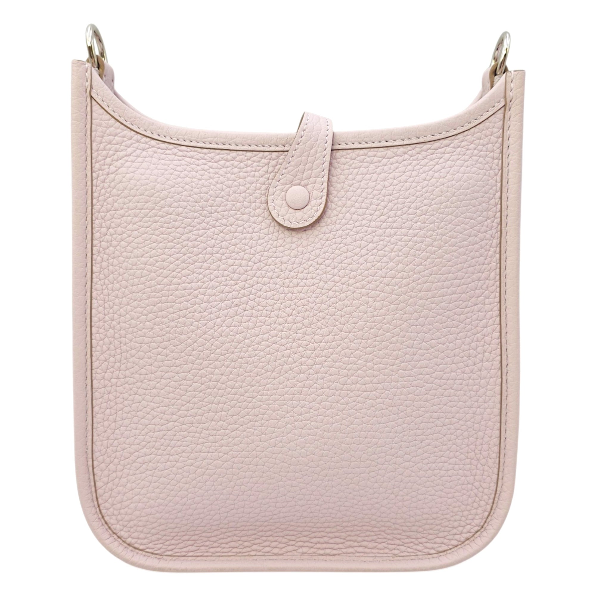 Evelyne Mini Mauve Pale in Clemence Palladium hardware