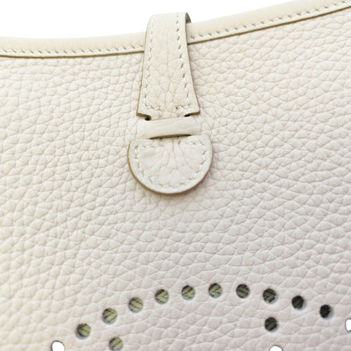 Evelyne Mini Mauve Pale in Clemence Palladium hardware
