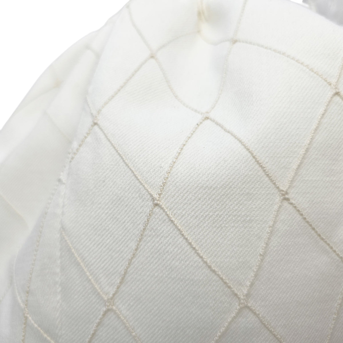 Shopping  Large White Shoulder Bag in Canvas Gold hardware