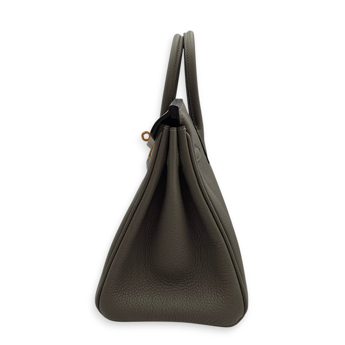 Birkin 25 Gris Meyer in Togo Permabrass hardware