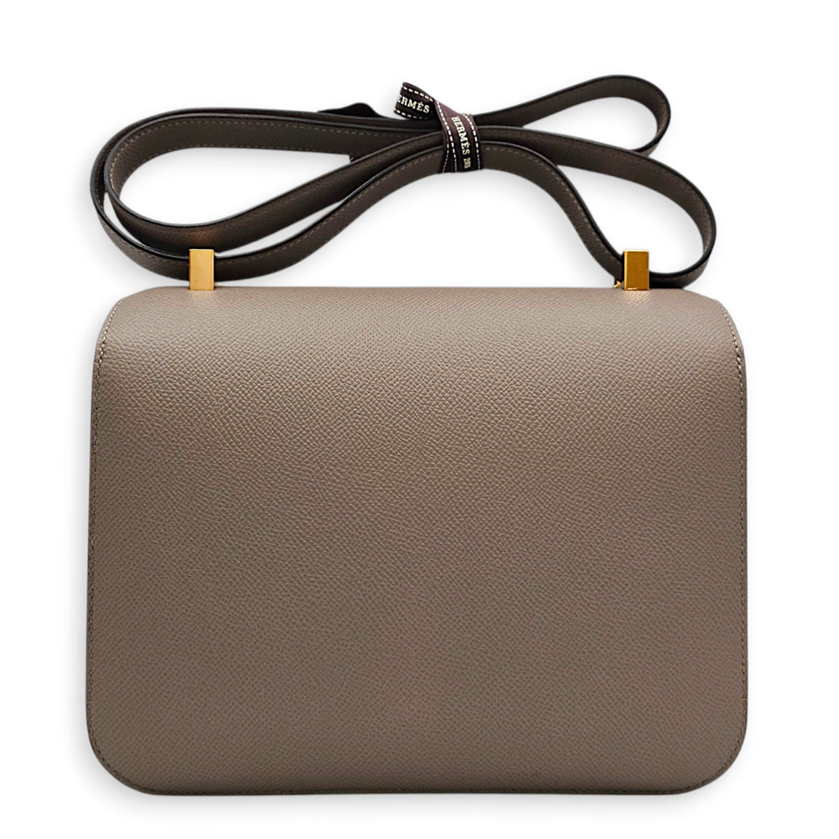 Constance 24 Gris Asphalt in Epsom Rose Gold hardware