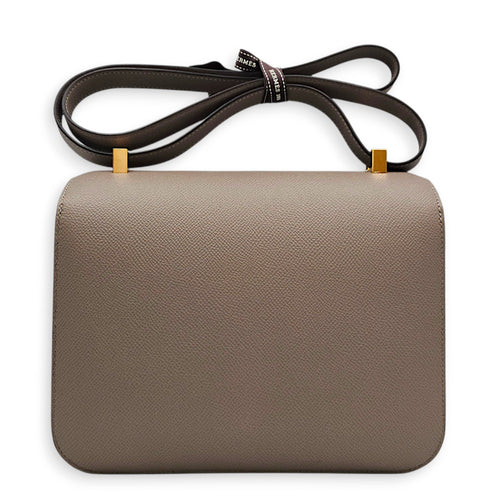 Constance 24 Gris Asphalt in Epsom Rose Gold hardware