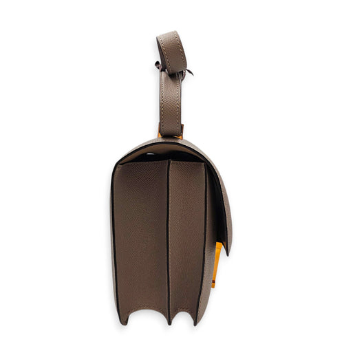 Constance 24 Gris Asphalt in Epsom Rose Gold hardware