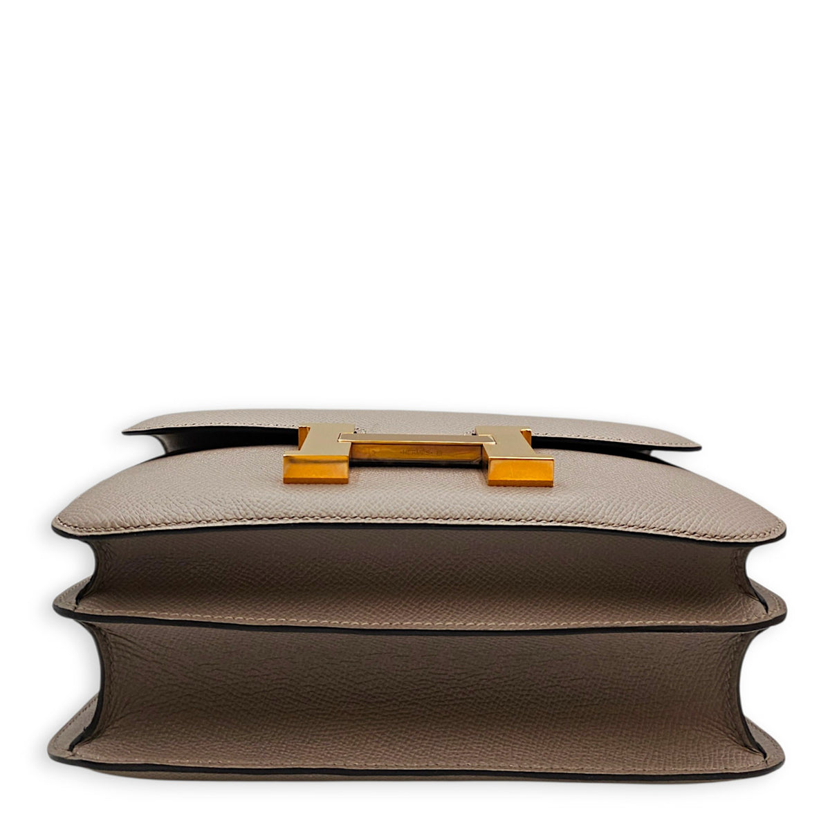 Constance 24 Gris Asphalt in Epsom Rose Gold hardware