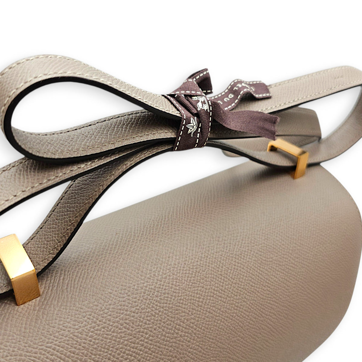 Constance 24 Gris Asphalt in Epsom Rose Gold hardware