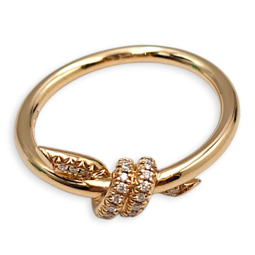 Tiffany Knot 6.5 Ring in Rose Gold Hardware