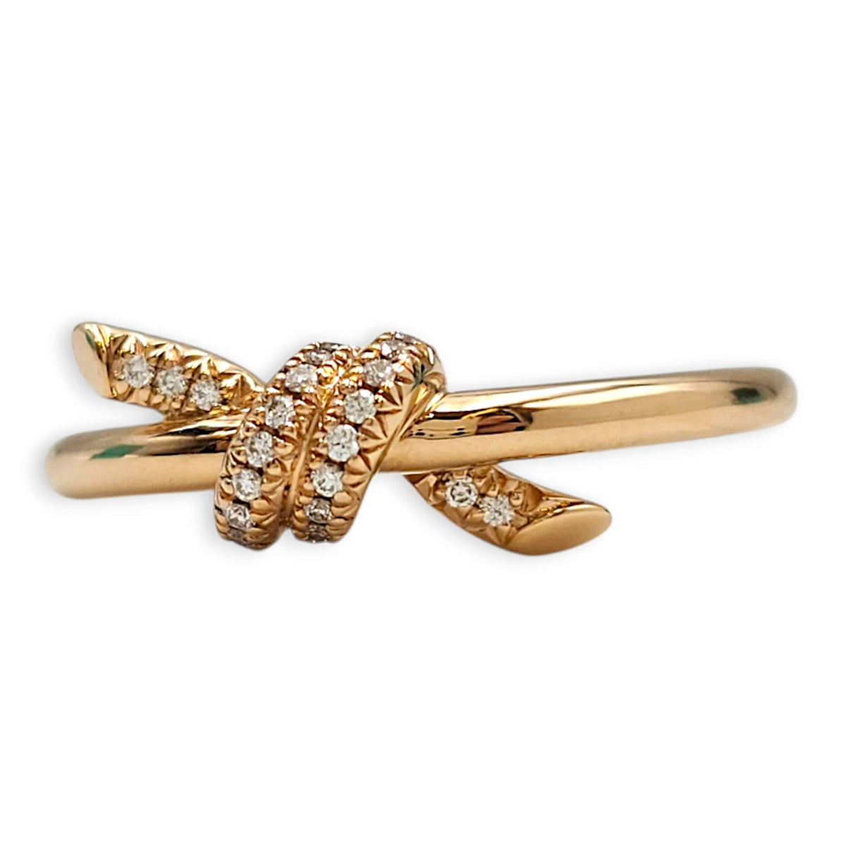 Tiffany Knot 6.5 Ring in Rose Gold Hardware