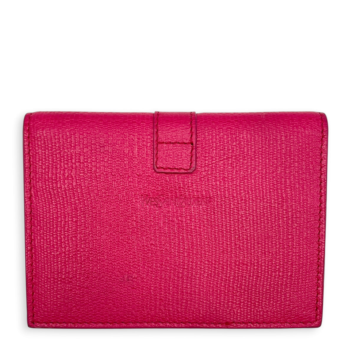 Ligue Y  Pink Card Holder in Calfskin Gold hardware