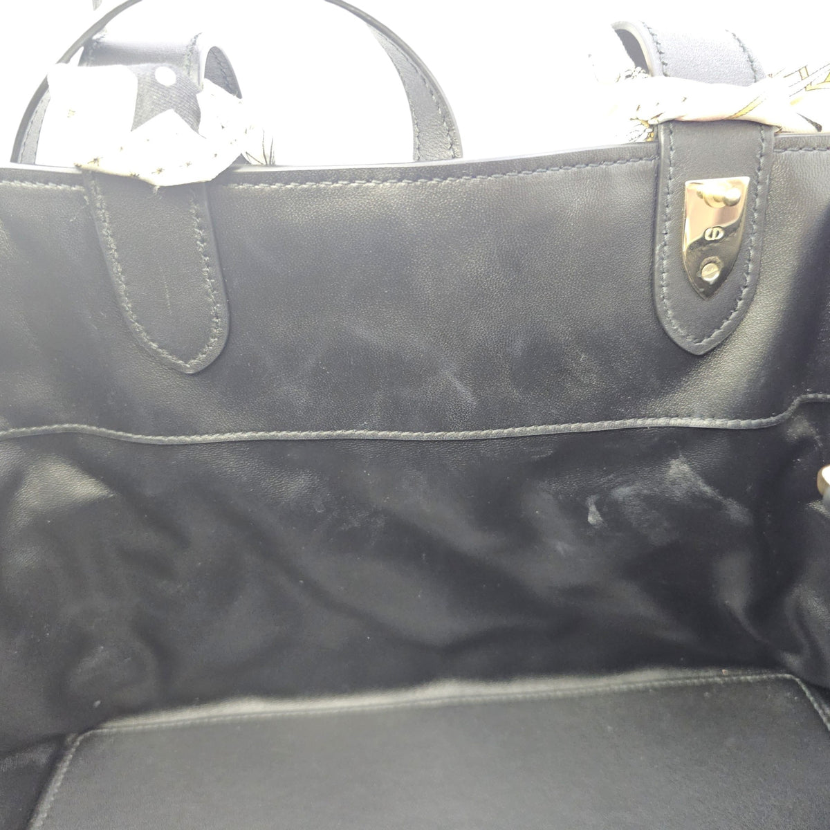 Toujours Medium Black Tote Bag in Calfskin Gold hardware