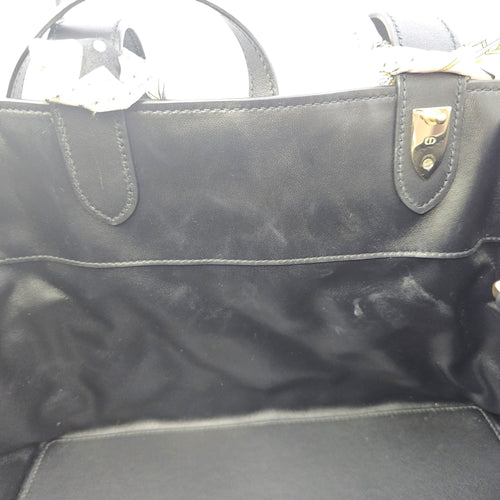 Toujours Medium Black Tote Bag in Calfskin Gold hardware