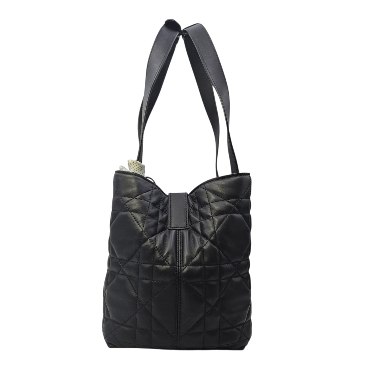 Toujours Medium Black Tote Bag in Calfskin Gold hardware