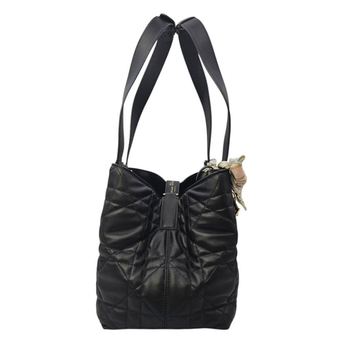 Toujours Medium Black Tote Bag in Calfskin Gold hardware
