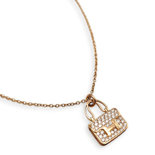 Amulettes Constance Pendant. 43 Diamonds, 0.44 Carat Necklace