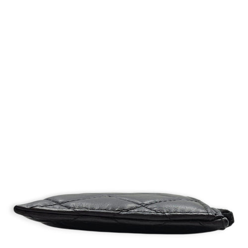 2.55 Black Wallet in Calfskin Ruthenium hardware