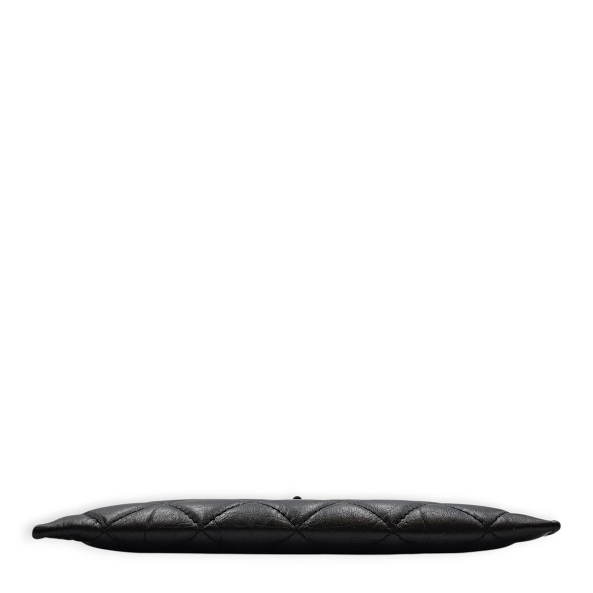 2.55 Black Wallet in Calfskin Ruthenium hardware