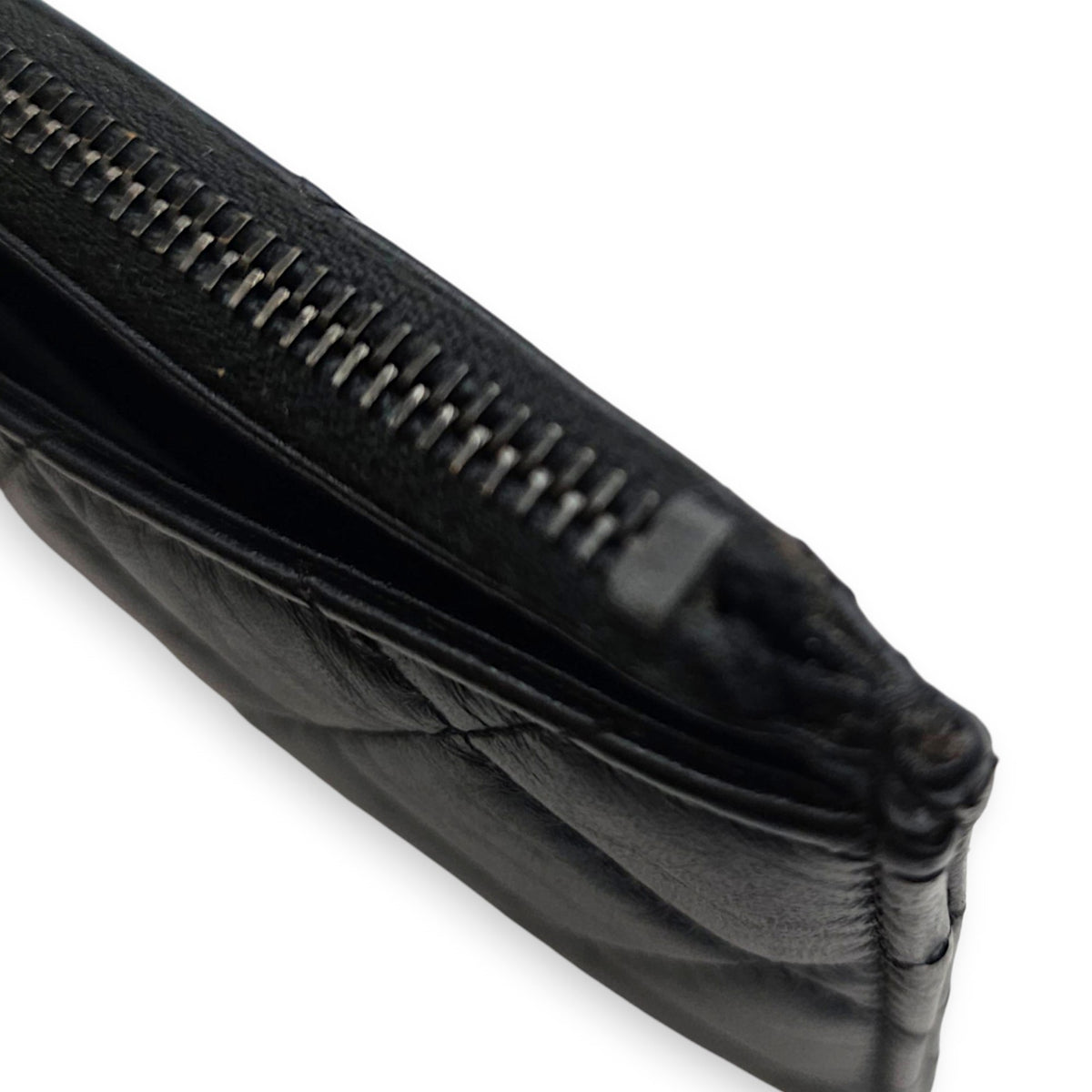 2.55 Black Wallet in Calfskin Ruthenium hardware