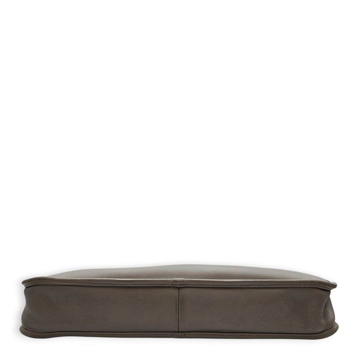 Briefcase Grey Top Handle Bag in Calfskin Silver hardware